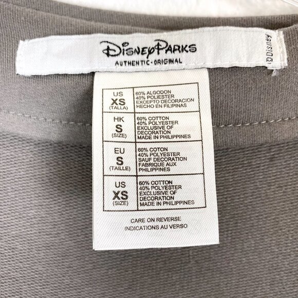 Disney Parks Minnie Mouse Paris Jacket Gray Ruffle Peplum Zip XS - Picture 4 of 9
